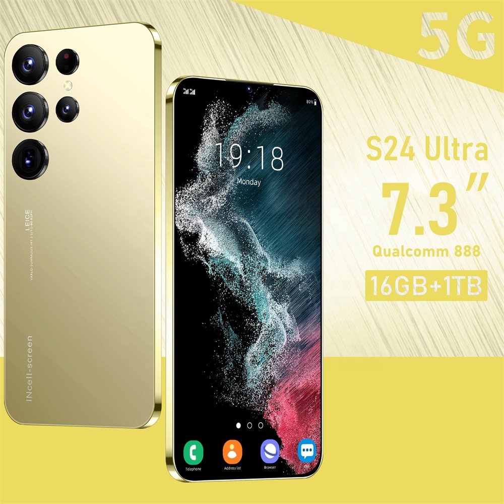 Hot Selling phones S24 ultra 5G Smartphones For s24 ultra 16GB+1TB 5G Android13 Cellphone 7.3inch Original Mobile Phone